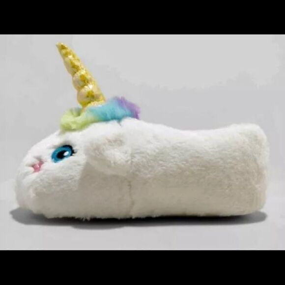 🛍 Cat & JackToddler Girl’s Raylee Unicorn Bootie Slippers Size:S(5-6) - Picture 6 of 7